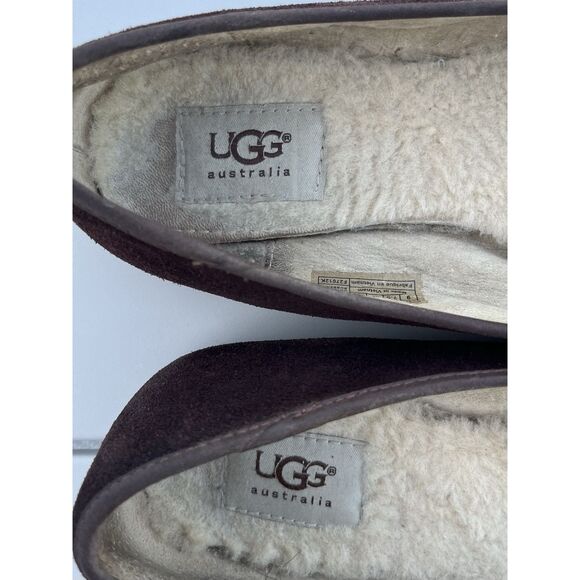 Ugg Alloway Chocolate Brian Loafers - Size 9 - Picture 6 of 9